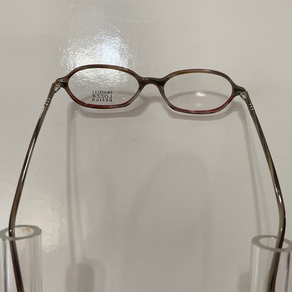 Vintage Fratelli Lozza Women’s Eyeglasses - Burgundy / Horn (mod. Casey) - Picture 4 of 4